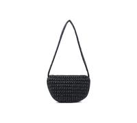 JFY Women's Half Moon Quilted Zip Top Cross Body Bag in Black JFY Black One Size