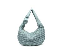 JFY Women's Half Moon Quilted Zip Top Cross Body Bag in Light Blue JFY Light Blue One Size