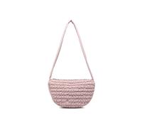JFY Women's Half Moon Quilted Zip Top Cross Body Bag in Pink JFY Pink One Size