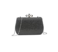 JFY Women's Metal Clasp Double-Side Diamante Bag in Black JFY Black One Size