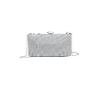 JFY Women's Metal Clasp Double Side Diamante Bag in Silver JFY Silver One Size