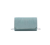 JFY Women's Metal Trim Along The Edge Glitter Clutch Bag in Green JFY Green One Size