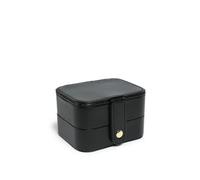 JFY Women's Mirror 2 Layers Jewellery Storage Box in Black JFY Black