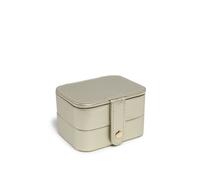 JFY Women's Mirror 2 Layers Jewellery Storage Box in Gold JFY Gold