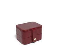 JFY Women's Mirror 2 Layers Jewellery Storage Box in Red JFY Red