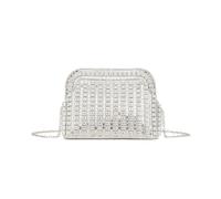 JFY Women's Multi Type Rhinestones Double Side Diamante Clutch Bag in Silver JFY Silver One Size