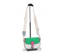 JFY Women's Multicolour Flap Over Cover Top Zip Closure Cross Body Bag in White JFY White One Size