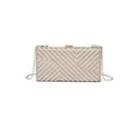 JFY Women's Pearls On The Front Single Side Diamante Clutch Bag in Gold JFY Gold One Size