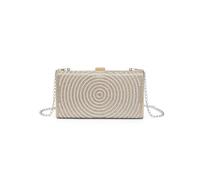 JFY Women's Pearls On The Front Single Side Diamante Clutch Bag in Gold JFY Gold One Size