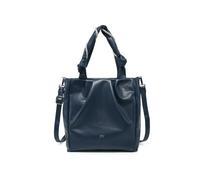JFY Women's Pleated Top Handle Zip Closure Tote Bag in Dark Blue JFY Dark Blue