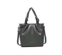 JFY Women's Pleated Top Handle Zip Closure Tote Bag in Dark Grey JFY Dark Grey