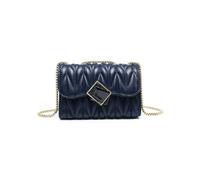 JFY Women's Quilted Pattern 3 Compartments Cross Body Bag in Blue JFY Blue One Size