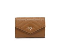 JFY Women's Quilted Pattern Zipped Compartment Purse/Wallet in Brown JFY Brown One Size