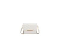 JFY Women's Quited Chevron Pattern Zip Around Front Pocket Cross Body Bag in White JFY White One Size