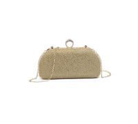 JFY Women's Ring Clasp Double Side Diamante Bag in Gold JFY Gold One Size