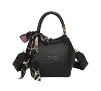 JFY Women's Structured Dual Handle Top Zip Closure Grab Bag in Black