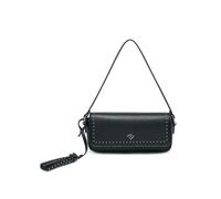 JFY Women's Studded Flap Magnetic Button Clasp Grab Bag/ Cross Body Bag in Black JFY Black One Size