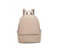 JFY Women's Studded Zip Pocket Backpack in Khaki