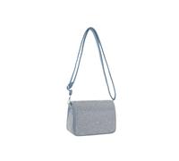 JFY Women's Studs All Around Flap Zip Top Cross Body Bag in Light Blue