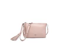 JFY Women's Studs Tassel Zip Top Cross Body Bag in Nude JFY Nude One Size