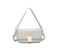 JFY Women's Top Handle Flap Cross Body Bag in Grey JFY Grey One Size