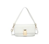 JFY Women's Top Handle Flap Cross Body Bag in White JFY White One Size