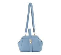 JFY Women's Top Handle Flap Kiss Clasp Twist Lock Closure Cross Body Bag in Light Blue JFY Light Blue One Size