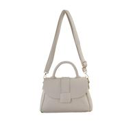JFY Women's Top Handle Flap Zip Top Cross Body Bag in Light Khaki