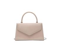 JFY Women's Top Handle Patent Clutch Bag in Beige JFY Beige One Size