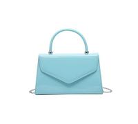 JFY Women's Top Handle Patent Clutch Bag in Light Blue JFY Light Blue One Size