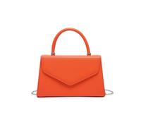 JFY Women's Top Handle Pu Clutch Bag in Orange JFY Orange One Size