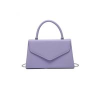 JFY Women's Top Handle Pu Clutch Bag in Purple