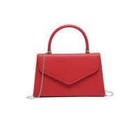 JFY Women's Top Handle Pu Clutch Bag in Red JFY Red One Size