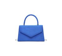 JFY Women's Top Handle Suede Clutch Bag in Royal JFY Royal One Size