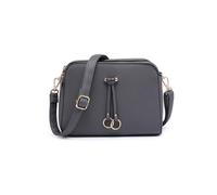 JFY Women's Triple Zipped Sections Pu Strap Cross Body Bag in Dark Grey JFY Dark Grey One Size