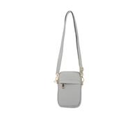 JFY Women's Zip Pocket Front Crossbody Phone Bag in Light Grey