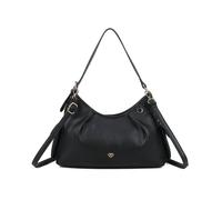 JFY Women's Zip Top Closure Adjustable Should Handle Shoulder Bag in Black JFY Black One Size