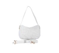 JFY Women's Zip Top Closure Top Handle Faux Fur Clutch Bag in White JFY White One Size