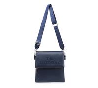 JFY Women's Zipped Flap 2 Comparments Canvas Strap Crossbody Handbag in Navy JFY Navy One Size