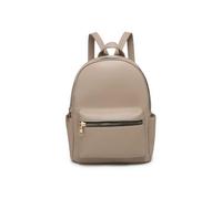 JFY Women's Zipped Pockets Backpack in Khaki JFY Khaki