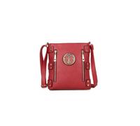 Jfy Zip Pockets Crossbody In Red Red