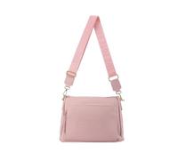 JFY Zip Top 2 Compartments Canvas Strap Cross Body Bag