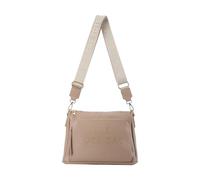 JFY Zip Top 2 Compartments Canvas Strap Cross Body Bag