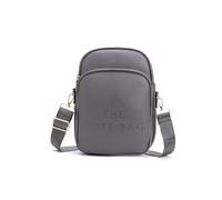 JFY Zip Top 3 Compartments Canvas Strap Cross Body Bag