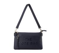 Jfy Zip Top 3 Compartments Crossbody Handbag In Dark Blue Dark Blue