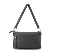 Jfy Zip Top 3 Compartments Crossbody Handbag In Dark Grey Dark Grey