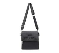 JFY Zipped Flap 2 Comparments Canvas Strap Cross Body Bag
