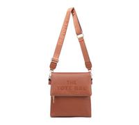 JFY Zipped Flap 2 Comparments Canvas Strap Cross Body Bag