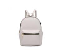 Jfy Zipped Pockets Backpack In Off White Off White