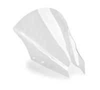 JFZQASWLY For NINJA500 SE 2024 Double Bubble Windscreen Windshield Fairing Screen Wind Deflector Accessories Moto Motorcycle windshield(Clear with puig logo)